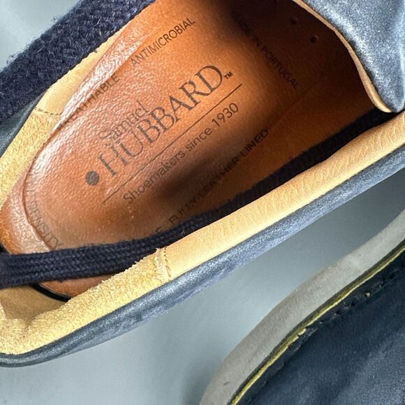 Samuel Hubbard Free Men 11 Navy Blue Nubuck Leather Oxford Shoes Lace-Up Classic main image 6